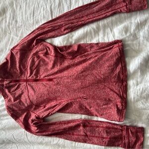 Lululemon Red Long Sleeve Athletic Top